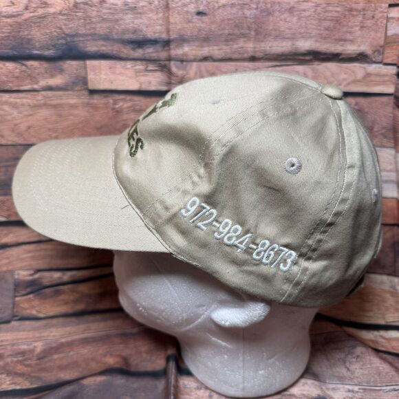 TnT Services Logo Hat Cap Adjustable Strapback Beige Khaki Workwear Demolition - Picture 4 of 7